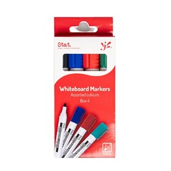 Stat. Asst Colour Wallet 4 Whiteboard Markers