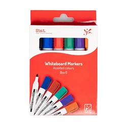 Stat. Asst Colour Wallet 6 Whiteboard Markers