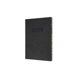 Collins 2025 Edge A5 Week To View Black Diary