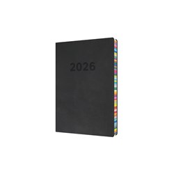 Collins 2025 Edge A5 Day To Page Black Diary