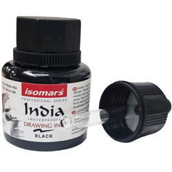 Isomars India Drawing Ink 35ml Black