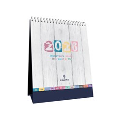 Collins 2026 Brighton 175x220mm Month To View Desk Calendar
