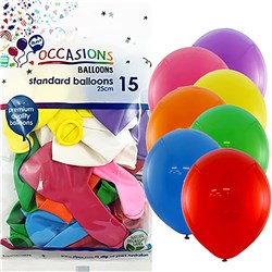 Alpen Assorted Colour 25cm Balloons