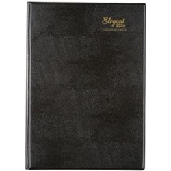 Cumberland 2026 Elegant A4 Day To Page Black Diary