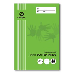 A4 48 Page 24mm Dotted Thirds Exercise Book