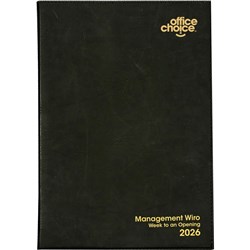 Office Choice 2026 A5 Management Black Week To View 1hr Appointment Wiro Diary