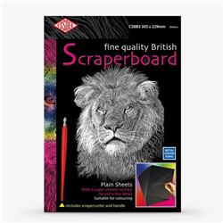 Essdee - Scraper Board - 230x300mm - Black - Pack 10