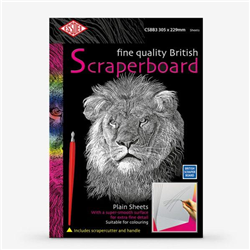 Essdee - Scratch Board - 23x30cm - White - Pack of 5
