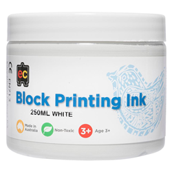 EC Block Printing Ink 250ml - White