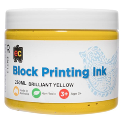 EC Block Printing Ink 250ml - Yellow