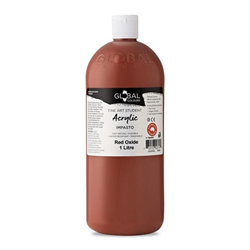 Global Student Acrylic Impasto Paint 1L - Red Oxide