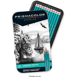 Prismacolor Turquoise Graphite Pencils Set of 12 Medium