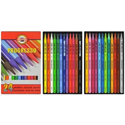 Koh-I-Noor Progresso Woodless Coloured Pencils - 24 Pack