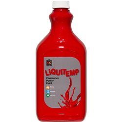 Liquitemp Poster Paint 2L - Brilliant Red