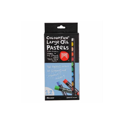 Micador Large Oil Pastel Colourfun, Pack 12
