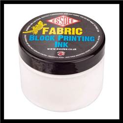 ESSDEE FABRIC BLOCK PRINTING INK WHITE 150mL