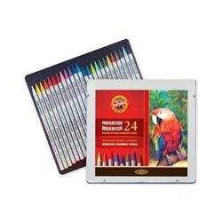 Koh-I-Noor Progresso Aquarell Woodless Coloured Pencils - 24 Pack