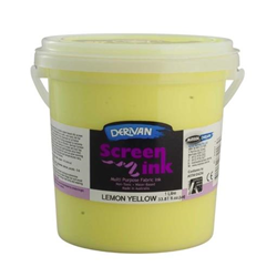 Derivan Screen Ink 1L - Lemon Yellow