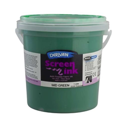 Derivan Screen Ink 1L - Mid Green