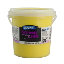 Derivan Screen Ink 1L - Mid Yellow