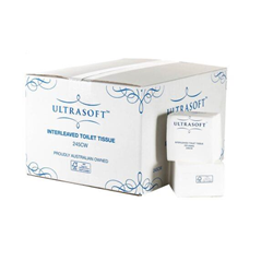 Ultrasoft 2 Ply 250 Sheet Interleaved Toilet Paper