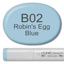 Copic Markers - Copic Sketch Markers - Robins Egg Blue B02 - Premier ...